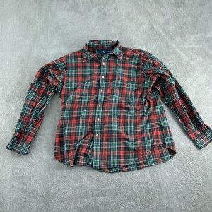 Ralph Lauren Mens Classic Fit Plaid Button-Down Shirt XL Cotton 4777